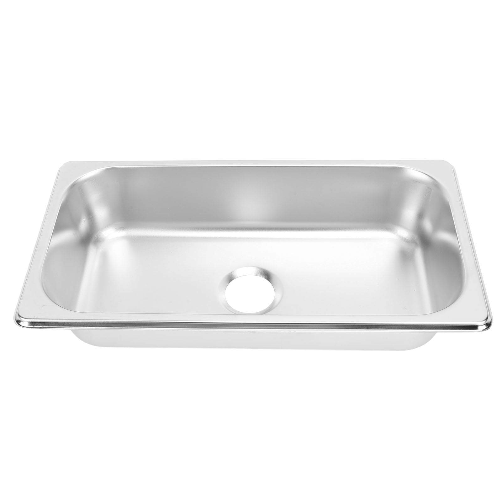Stainless Steel Bar Sink - Rectangular Single Bowl with 40mm Sewer Outlet, Embedded Hand Wash Basin for Boat, Caravan, Yachts
