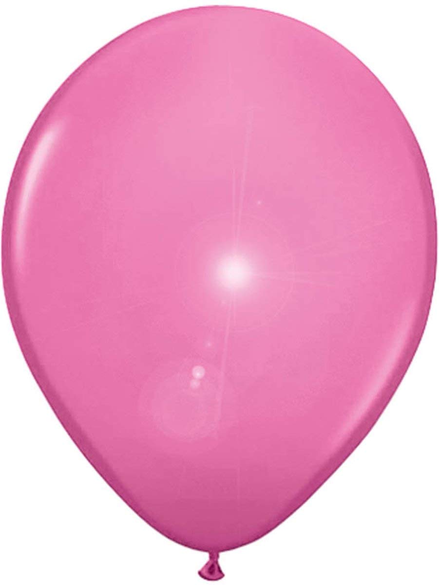 Folat - LED Light Rose Color Balloons For Party - 10In / 25cm - 5 pieces