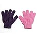 BelleSha Exfoliating Bath Gloves Pink and Purple 2 pairs