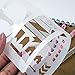 Journal Stencil Set Plastic Planner Stencils 12 Pieces New Design Sheets DIY Journal Accessories for Travel Journal Work Schedule Scrapbook Notebook and Christmas Gift Card, Sirensky