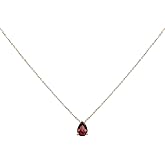 PATIKIL Birthstone Necklace for Women, Teardrop Cubic Zirconia Pendant Necklace, Dainty 18K Gold Plated Diamond Simple Necklaces