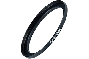 GZNLY 49mm to 55mm Step-up Adapter Rings Filter Adapter Black Metal Step Down Filter Ring Adapter Compatible with All Brand UV CPL ND Camera Lens Filter Stepping Rings (49mm-55mm), (NLY001)