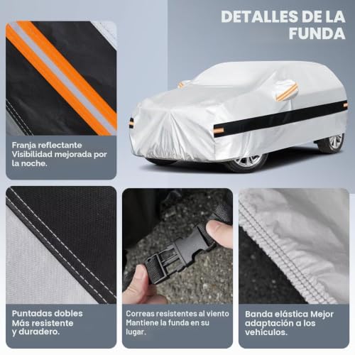 Holthly Outdoor SUV Car Cover for Kia Sportage (1994-2026), Car Cover 10 Layers of Protection, 100% Waterproof, Anti-Dust, Windproof, Rain Waterproof, UV Protection.