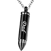 MEMORIALU Celtic Cross Bullet Urn Necklaces for Ashes Cremation Jewelry Keepsake Memorial Pendant