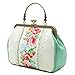 Women Vintage Tote Bag Unique Evening Crossbody Bag Floral Wedding Shoulder Bag Big Capacity Kiss Lock By Miss Cat