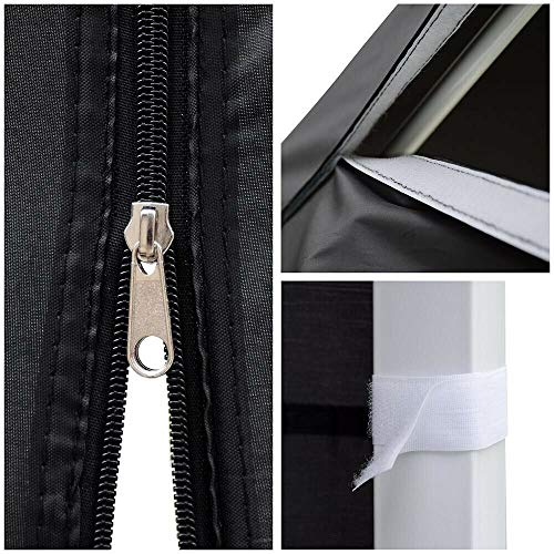 AyaMastro Black Outdoor 10' x 20' Gazebo Canopy Garden Shelter Party Wedding Tent w/Detachable Sidewall & Carry Bag with Ebook - Thumbnail 7