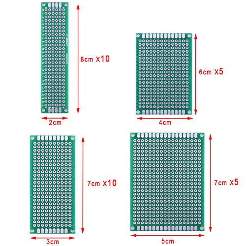 SIQUK 30 Pcs PCB Board with 60 Pcs Led Diodes 20 Pcs Header Connector and 40 Pcs Jumper Wire 10 Pcs  - //medicalbooks.filipinodoctors.org