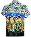 La Leela Men's Aloha Hawaiian Shirt Short Sleeve Button Down Casual Beach Party