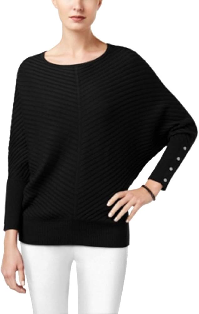 Alfani Dolman-Sleeve Ribbed Sweater 