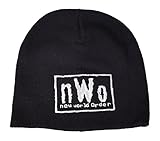 nWo New World Order White Logo WCW Beanie Cap Hat NEW