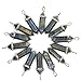 Amandastone Natural Labradorite Gemstone Hexagonal Pointed Reiki Chakra Pendant Necklace 18