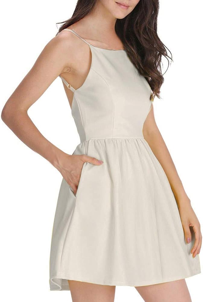 white strap dress