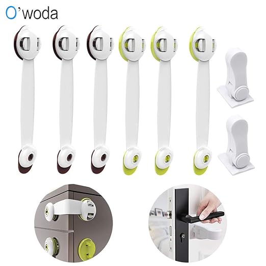 Owoda 8pcs Ajustables Cerraduras de Seguridad y Cierre de Puerta ...
