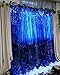 BTSD-home Blue Foil Fringe Curtain, Metallic Photo Booth Backdrop Tinsel Door Curtains for Wedding Birthday Bridal Shower Baby Shower Bachelorette Christmas Party Decorations(4 Pack, 8ft x 3ft)
