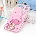 iPhone 8 Plus Case, iPhone 7 Plus Case, Badalink Sparkle Dynamic Quicksand Cover Bumper TPU Frame PC Back Anti-Scratch Shockproof Shell Skin for iPhone 7 Plus (2016) / iPhone 8 Plus (2017) - Elephant