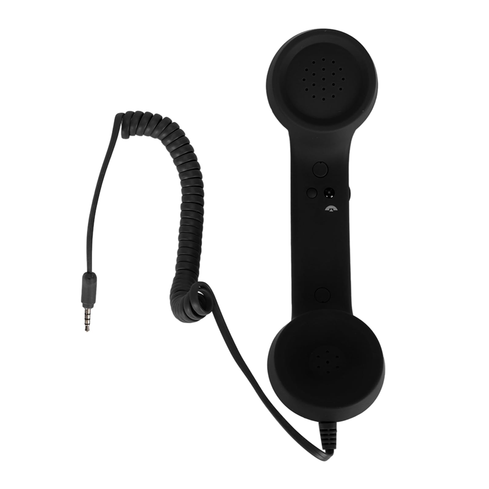 Jectse Retro Cell Phone Handset, USB C Radiation Proof Vintage Phone Handset with 3.5mm Socket, HD Speaker, Microphone - Multifunctional and Easy to Use (Black)