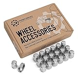 20pcs Silver Bulge Lug Nuts - Metric 12x1.5 Threads - Conical Cone Taper Acorn Seat Closed End - 1.4 inch Length - Installs with 19mm or 3/4 inch Hex Socket