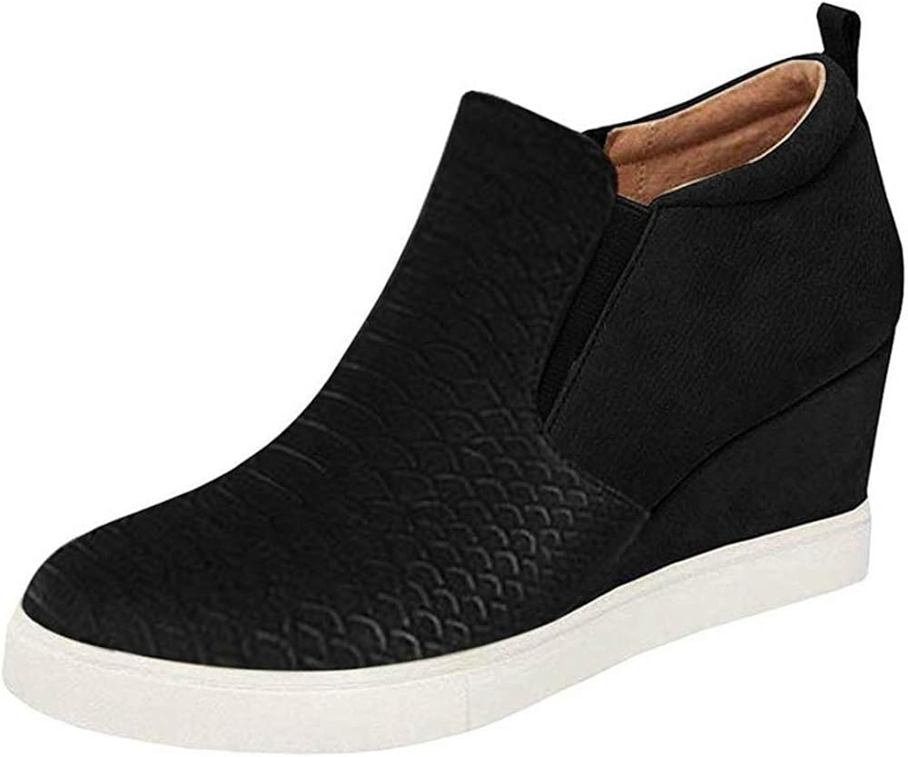 womens black leather platform sneakers