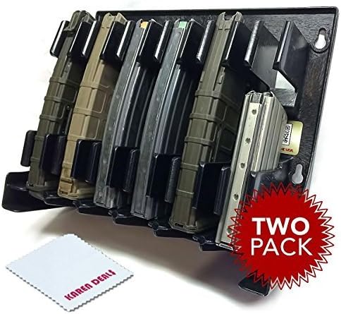 Mag Storage Solutions AR-15 5.56 .223 MagHolder Magazine Holder Storage Rack AR15 - 2 Pack