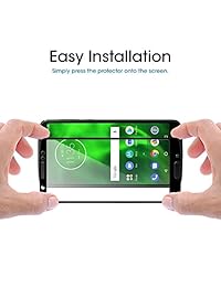 Protector de pantalla de cristal para Moto G6 (pantalla completa) 2 unidades, amFilm Dot Matrix Motorola Moto G6 Protector de pantalla de cristal templado 2018 (número de modelo XT1925) (2 unidades)
