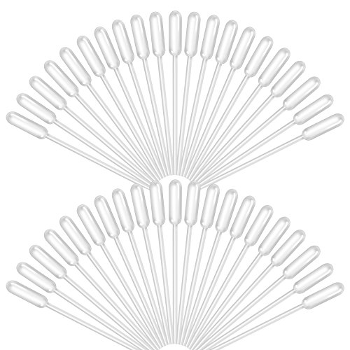 Teenitor 0.5ML Plastic Transfer Pipettes Eye Dropper Pack of 500 - Essential Oils Pipettes Dropper Makeup Tool