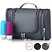 Hanging Toiletry Bag with Travel Bottles Set - Toiletry Kit - Shower Bag for Men and Women - Waterproof Organizer for Travel Accessories Cosmetics Makeup with Mesh Pockets and Sturdy Hook - Gray