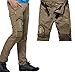 Amoystyle Men's Lightweight Belted Convertible Quick Dry Pants W29-37
