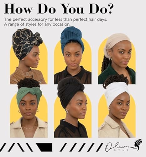 African Head Wraps for Black Women Jersey Scarfs for Women