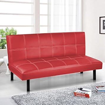 Yaheetech Foldable Soft Sofa Bed Space Saving Design Padded Seat