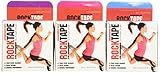 RockTape Kinesiology Tape, 3-Rolls Combo Pack (Purple/Lt.Blue/Pink)