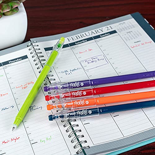 PILOT FriXion ColorSticks Erasable Gel Ink Stick Pens, Fine Point