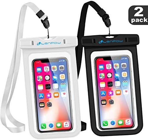 Universal Waterproof Case, 2 Pack IPX8 Waterproof Phone Lanyard Dry Bag with Neck Strap for iPhone 15 14 13 12 11 XS Pro Plus Galaxy S22 S23 Edge Note Google Pixel LG HTC Sony Moto up to 7.5"