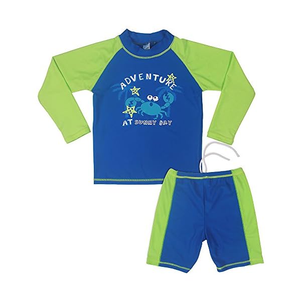 TFJH-Kids-Boys-UPF-50-UV-Sun-Protective-Long-Sleeve-Swimsuit-2-Pieces