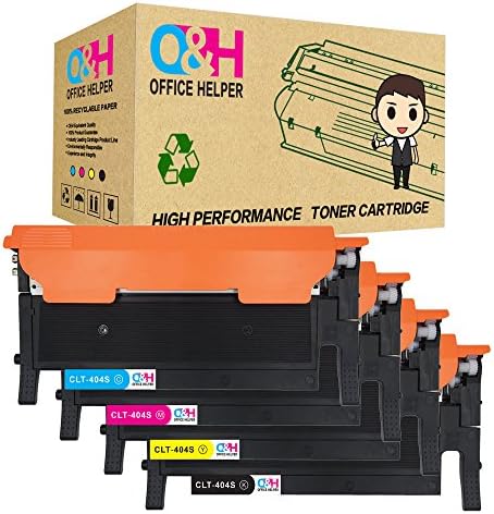 OFFICE HELPER Compatible Toner Cartridge Replacement for Samsung CLT-K404S for Samsung Xpress C480FW SL-C430W SL-C480W SL-C480FN SL-C430 SL-C480 4Pack-(1B1C1Y1M)