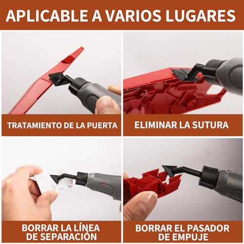Bucasso Cordless Pen Sander, Variable Speed, USB Charging and LED Light, Multi-purpose Electric Tool for Sanding, Polishing, Finishing and Crafting (GREY)