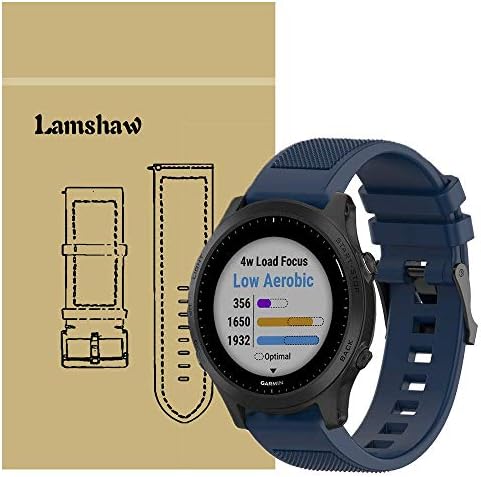 Ceston Silicone Classic Replacement Strap For Smartwatch Garmin Forerunner 945 (Blue)