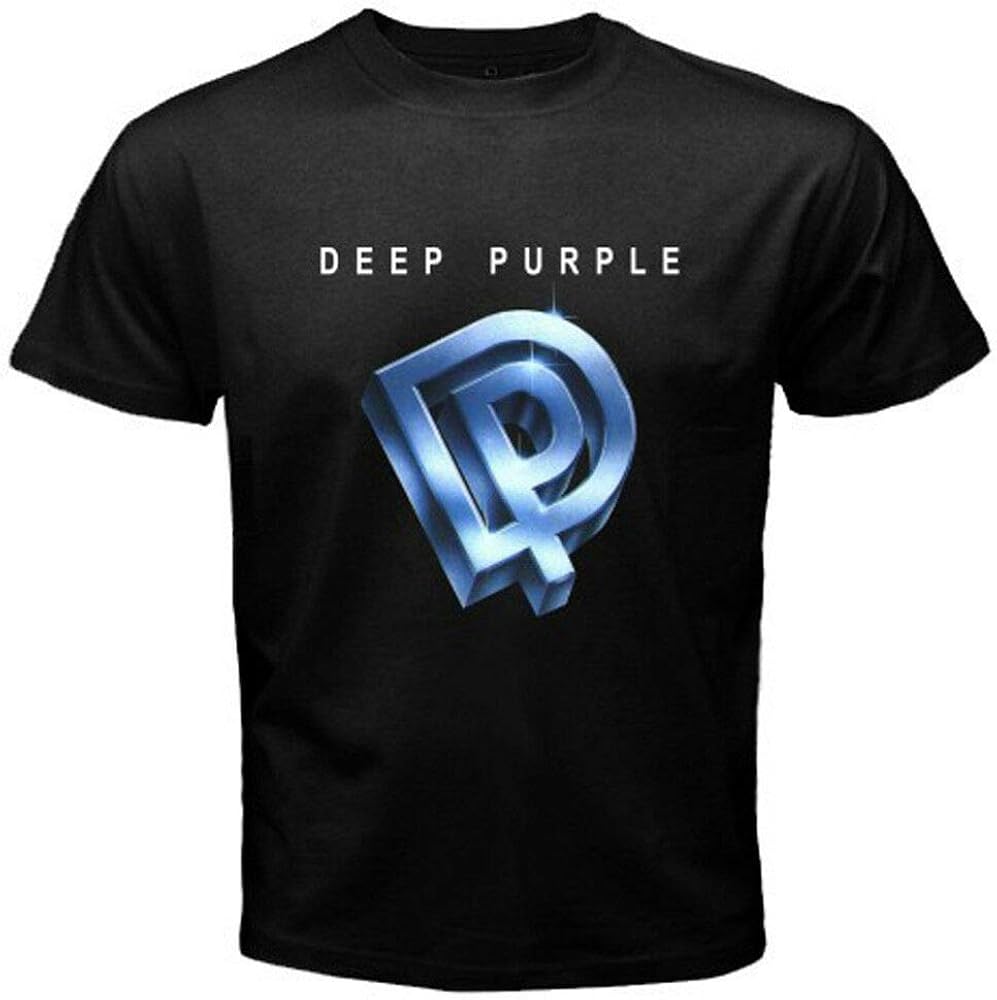 Deep Purple Logo 2 Black TShirt Men Shirt Tee Music Amazon.de Bekleidung