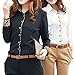 ACEFAST INC Amoin Amoin Women Career Black/White Leopard T Shirt Black,Medium