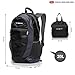 NeatPack Durable, Foldable Nylon Backpack/Daypack with Security Zippers, 20L (BLACK)