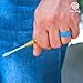 Sun Ring Silicone Wedding Ring Men, Size 12, Blue (Glow in The Dark)