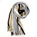 ZPS 1PC Newly Fashion Korean Warm Stripe Cashmeres Style Knitted Man Scarf (Gray)