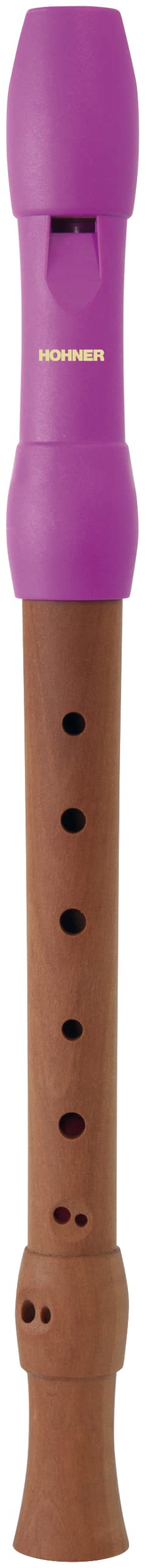 Hohner C-Soprano 2-Parts Wooden Body Plastic Head Pink Baroque Recorder SC C - B95861