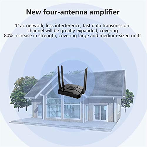 【Newest 2021】 Smart WiFi Router Dual Band Gigabit Wireless Internet Router for Home AC1200 High Speed Internet Router… - Image 3