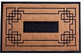 Welcome Mat Outdoor/Indoor Slonser Doormat 18"x30" Heavy Duty Waterproof Front Door Mats Outside Inside Use Decorative Modern Rubber Entrance Mat for Home - Easy To Clean Surface - LIMITED TIME OFFER
