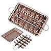 Blkthun-with-Dividers-Brownie-Pan-Non-Stick-Carbon-Steel-Bakeware-with-18-Pre-Slice-Oven-Baking-Tray-30-X-20-X-5-cm Blkthun Brownie BakingTray with Dividers Brownie Pan - Non-Stick Carbon Steel Bakeware with 18 Pre-Slice, Brownie Tin…