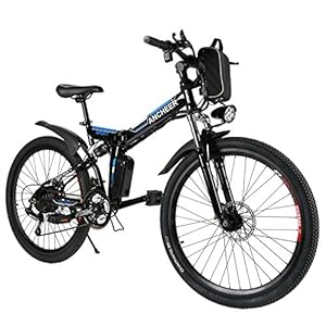 ANCHEER E-Bike Elektrofahrräder E Klapprad, 36V Akku, 26 “ faltbares Elektrofahrrad mit 250W Motor und 21 Gang…