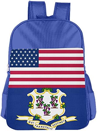 ColorSee Usa Connecticut Flag Daypack Kids School Bag Boys Girls Backpack