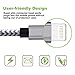 Czznn Lightning Cable,2 Pack 10ft Extra Long Nylon Braided High Speed Charging Cable Cord for iPhone charger 7/7Plus (Grey)