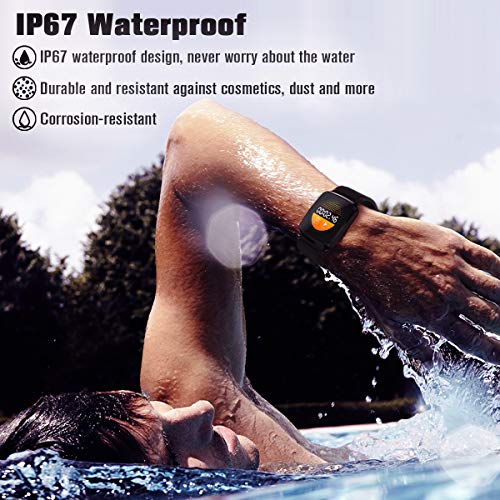Smart Watch, Smartwatch for Android Phones, Waterproof Fitness Watch with Heart Rate Sleep Monitor Sport Fitness Activity Tracker Watch with Pedometer Calorie Compatible for Samsung iOS Women Men