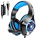 Beexcellent USB Gaming Headset for PC, 7.1 Surround Sound Computer Gaming Headphones, PC Headset with Noise Canceling Mic Volume Control LED Light for PC Mac Laptop